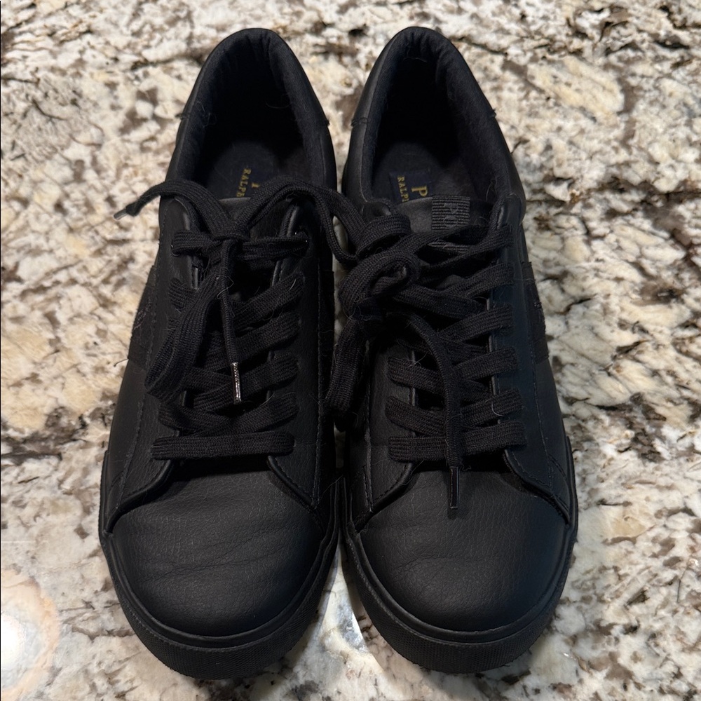 Ralph Lauren Classic Black Kids Sneakers
